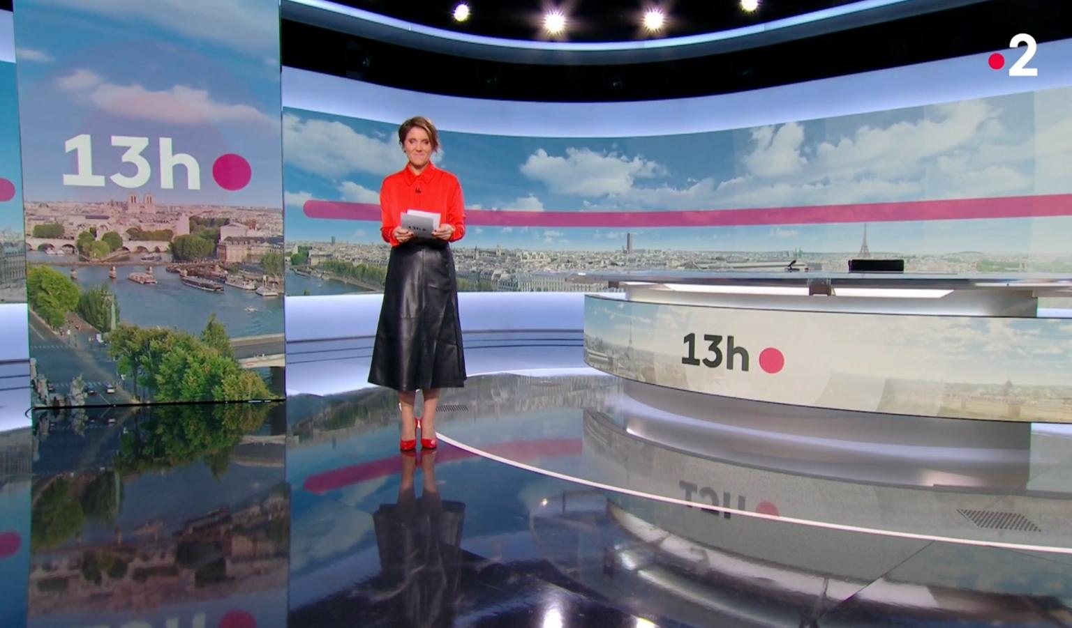 Mélanie Taravant on France 2's 1 PM News