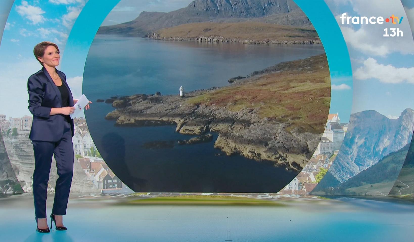 Mélanie Taravant au JT de 13 Heures de France 2