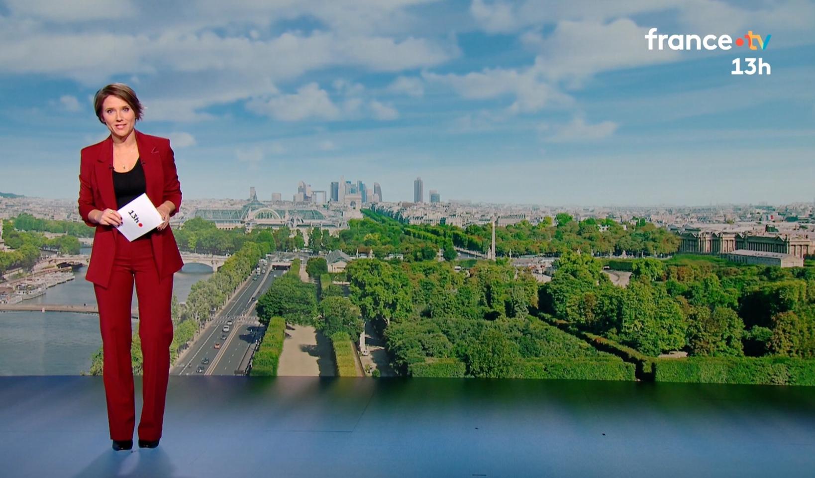 Mélanie Taravant au JT de 13 Heures de France 2
