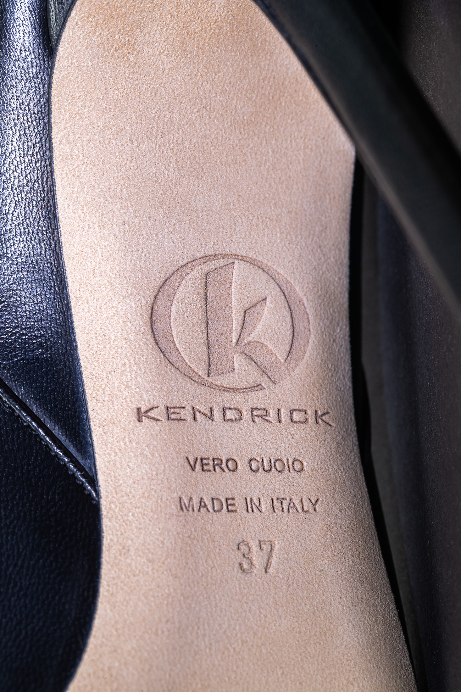 Engraved Kendrick leather sole